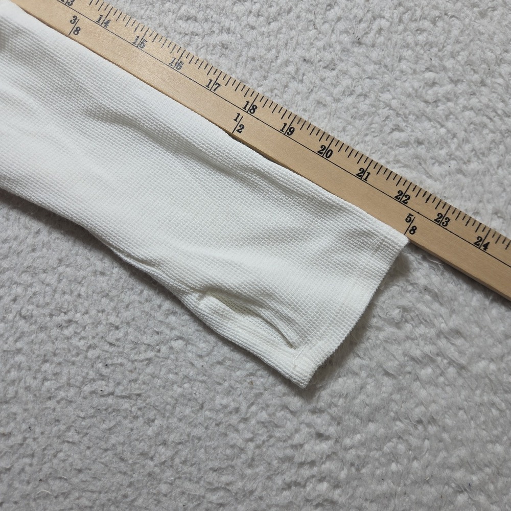 Free People Women's Ivory Fuji Off‎ the Shoulder Thermal Top Size XL - Picture 5 of 10